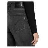 Dondup - Jeans Wide Leg Vita Regolare - Nero - Pantalone - Luxury Exclusive Collection