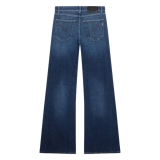 Dondup -  Jeans Wide Leg Vita Regolare - Blu Scuro - Pantalone - Luxury Exclusive Collection