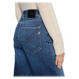 Dondup -  Jeans Wide Leg Vita Regolare - Blu Scuro - Pantalone - Luxury Exclusive Collection