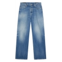 Dondup - Jeans Wide Leg Effetto Vintage - Blu Chiaro - Pantalone - Luxury Exclusive Collection