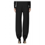 Dondup - Pantalone Jogger con Elastici sul Fondo - Nero - Pantalone - Luxury Exclusive Collection