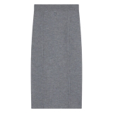 Pinko - Wool Knit Long Skirt - Grey - Skirt - Made in Italy - Luxury Exclusive Collection