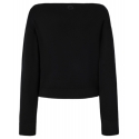 Pinko - Wool Boatneck Sweater - Black - Sweater - Made in Italy - Luxury Exclusive Collection