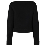 Pinko - Wool Boatneck Sweater - Black - Sweater - Made in Italy - Luxury Exclusive Collection