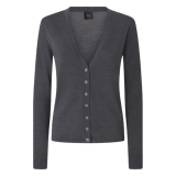 Pinko - Cardigan in Lana Extrafine con Scollo a V - Grigio - Maglione - Made in Italy - Luxury Exclusive Collection