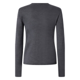 Pinko - Extrafine Wool V-neck Cardigan - Grey - Sweater - Made in Italy - Luxury Exclusive Collection