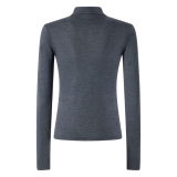 Pinko - Extrafine Wool Fitted Polo - Grey - Sweater - Made in Italy - Luxury Exclusive Collection