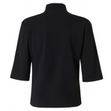 Pinko - Jersey Sweater with Three Quarter Sleeves - Black - Sweater - Made in Italy - Luxury Exclusive Collection