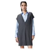 Pinko - Wool Cashmere Blend Long Vest - Grey - Sweater - Made in Italy - Luxury Exclusive Collection