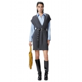 Pinko - Wool Cashmere Blend Long Vest - Grey - Sweater - Made in Italy - Luxury Exclusive Collection