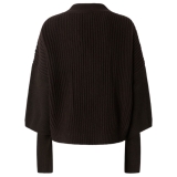 Pinko - English Ribbed Boxy Short Cardigan - Brown - Sweater - Made in Italy - Luxury Exclusive Collection