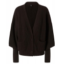 Pinko - Cardigan Corto e Boxy a Costa Inglese - Marrone - Maglione - Made in Italy - Luxury Exclusive Collection