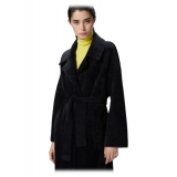 Pinko - Cappotto Lungo in Faux Fur Corto - Nero - Giacche - Made in Italy - Luxury Exclusive Collection