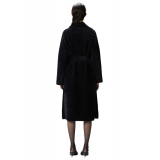 Pinko - Cappotto Lungo in Faux Fur Corto - Nero - Giacche - Made in Italy - Luxury Exclusive Collection