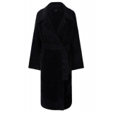 Pinko - Cappotto Lungo in Faux Fur Corto - Nero - Giacche - Made in Italy - Luxury Exclusive Collection