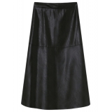 Pinko - Faux Leather Midi Skirt - Black - Skirt - Made in Italy - Luxury Exclusive Collection