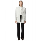 Pinko - Crepe Shirt with Bow - White - Shirts - Made in Italy - Luxury Exclusive Collection