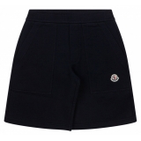 Moncler - Pantaloncini con Toppa Logo Nera - Moncler Exclusive Luxury Collection