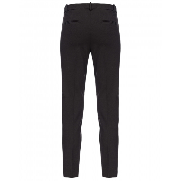 Pinko - Cigarette Pants in Technical Fabric - Black - Trousers - Made in Italy - Luxury Exclusive Collection