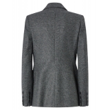 Pinko - Single Breasted Salt and Pepper Blazer - Grey - Jackets - Made in Italy - Luxury Exclusive Collection