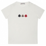 Moncler - Maglietta da Tennis con Logo Bianco - Moncler Exclusive Luxury Collection