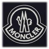 Moncler - Long-Sleeved Blue Cotton T-Shirt - Moncler Exclusive Luxury Collection