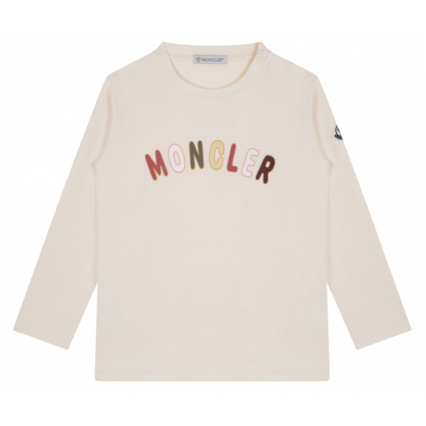 Moncler - T-Shirt con Stampa Logo Bianco - Moncler Exclusive Luxury Collection