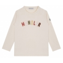 Moncler - T-Shirt con Stampa Logo Bianco - Moncler Exclusive Luxury Collection