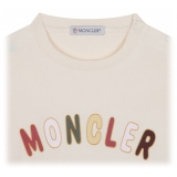 Moncler - T-Shirt con Stampa Logo Bianco - Moncler Exclusive Luxury Collection