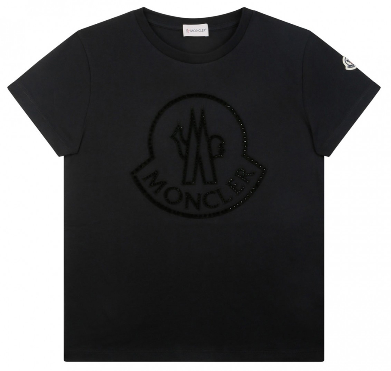 Moncler Enfant ロゴ Tシャツ | ブラック | FARFETCH JP
