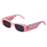 Palm Angels - Angel Sunglasses - Pink Dark Grey - Palm Angels Eyewear