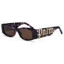 Palm Angels - Angel Sunglasses - Havana Purple Brown - Palm Angels Eyewear