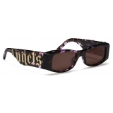 Palm Angels - Angel Sunglasses - Havana Purple Brown - Palm Angels Eyewear