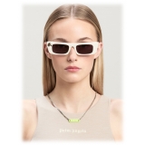 Palm Angels - Arvin Sunglasses - White Dark Grey - Palm Angels Eyewear