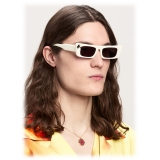 Palm Angels - Arvin Sunglasses - White Dark Grey - Palm Angels Eyewear