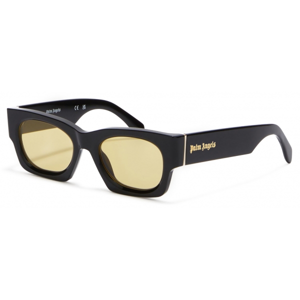 Palm Angels - Bodie Sunglasses - Black Yellow - Palm Angels Eyewear