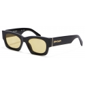 Palm Angels - Bodie Sunglasses - Black Yellow - Palm Angels Eyewear