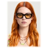 Palm Angels - Bodie Sunglasses - Black Yellow - Palm Angels Eyewear