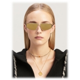 Palm Angels - Clavey Sunglasses - Gold - Palm Angels Eyewear