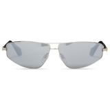 Palm Angels - Clavey Sunglasses - Silver - Palm Angels Eyewear