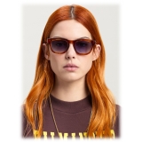 Palm Angels - Echo Sunglasses - Havana Light Gradient Blue - Palm Angels Eyewear