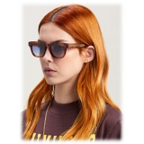 Palm Angels - Echo Sunglasses - Havana Light Gradient Blue - Palm Angels Eyewear