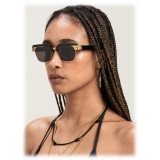 Palm Angels - Fortuna Sunglasses - Black Dark Grey - Palm Angels Eyewear