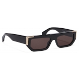 Palm Angels - Golden Sunglasses - Black Dark Grey - Palm Angels Eyewear