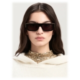 Palm Angels - Golden Sunglasses - Black Dark Grey - Palm Angels Eyewear