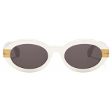 Palm Angels - Harmony Sunglasses - White Dark Grey - Palm Angels Eyewear