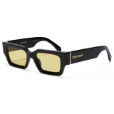 Palm Angels - Hyde Sunglasses - Black Yellow - Palm Angels Eyewear