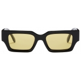 Palm Angels - Hyde Sunglasses - Black Yellow - Palm Angels Eyewear