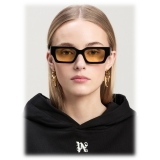 Palm Angels - Hyde Sunglasses - Black Yellow - Palm Angels Eyewear