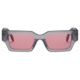 Palm Angels - Hyde Sunglasses - Grey Peach Orange - Palm Angels Eyewear